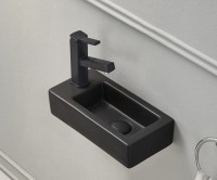 Раковина Gid Bm9272R 62203R подвесная черная матовая 36.5x18x9