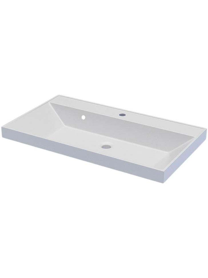 Раковина для ванной 80 см, Uperwood Classic, белая глянцевая