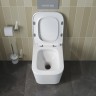 Унитаз подвесной безободковый с сиденьем и смывом TORNADO BelBagno DUE-TOR BB5171CH-TOR/SC