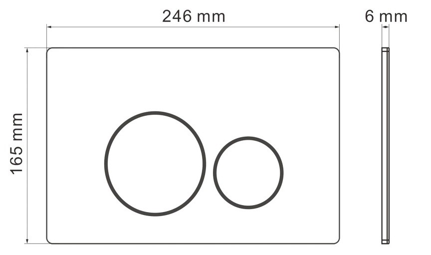 Кнопка смыва IBERICA BLANCA INOX-О нержавеющая сталь, розовое золото глянцевое (IB.B081.007.001)