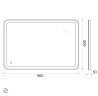 Зеркало BelBagno SPC-MAR-900-600-LED-TCH