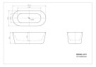 Акриловая ванна BELBAGNO BB306-1675