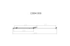 Душевая дверь Слим-Н (Slim-N) VDS-4SN120CLBN, 1200, брашированный никель, стекло прозрачное,