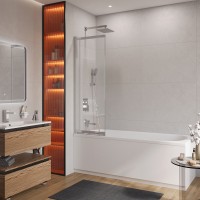 Душевая шторка на ванну CEZARES SLIDER-VF-11-90/150-C-Cr