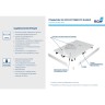 Душевой поддон RGW 75х75х2,5 см ST-0075W Белыйх, Квадрат Ø90 Каменный (16152075-01)