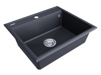 Мойка STEPIA 60, IT-GRANIT, PM115951-AN, антрацит, 590х510, Paulmark