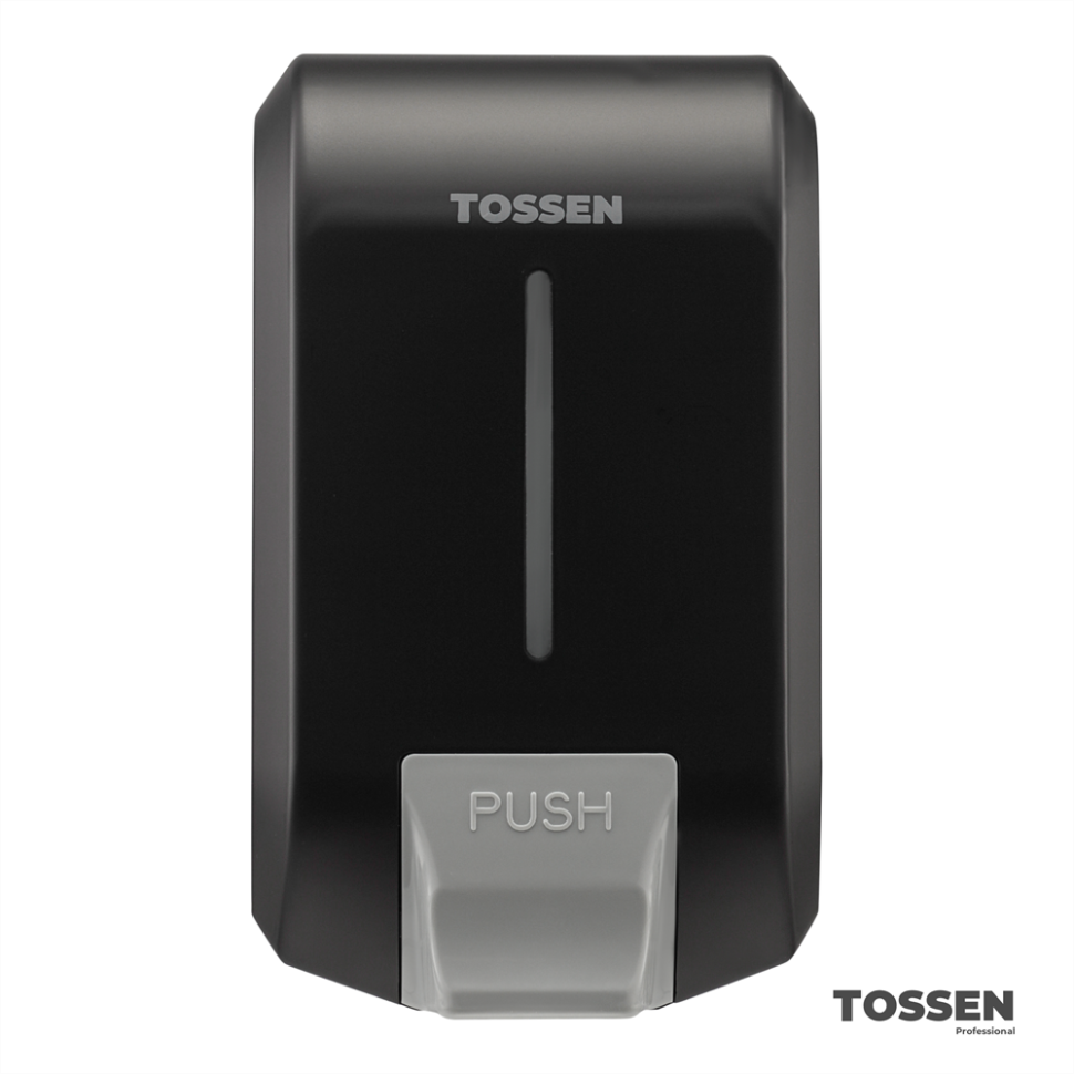 TOSSEN MN-7226 PB - механический дозатор жидкого мыла (коллекция «Матовый чёрный»)  