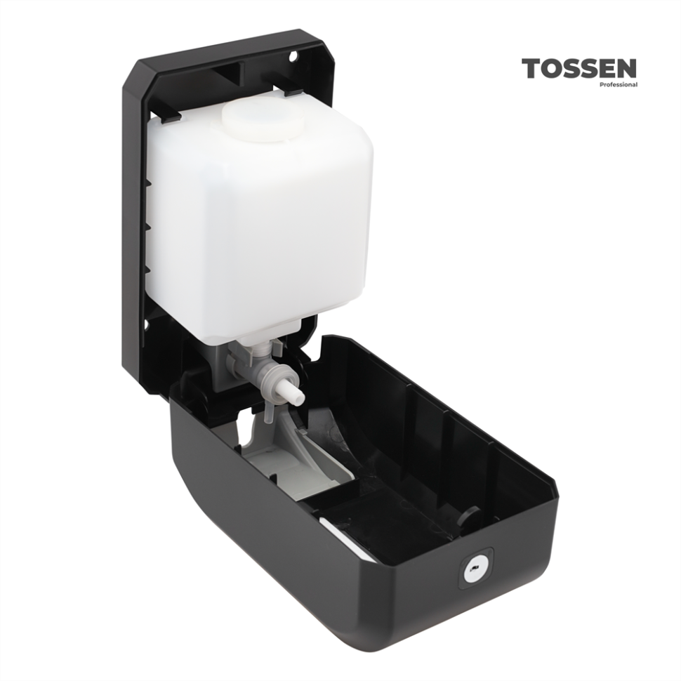 TOSSEN MN-7226 PB - механический дозатор жидкого мыла (коллекция «Матовый чёрный»)  