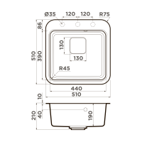 Кухонная мойка Omoikiri Tasogare 51-SA Artgranit/бежевый