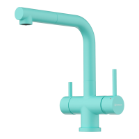 Смеситель для кухни Omoikiri Takamatsu-S-AZ латунь/azur blue