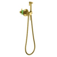 Смеситель встроенный с гигиеническим душем Timo Saona 2338/20SM золото шлифованное