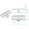 Душевой поддон квадратный RGW STL-W Белый 900x900
