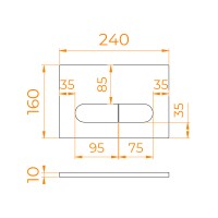 Кнопка слива RGW SWH-06W