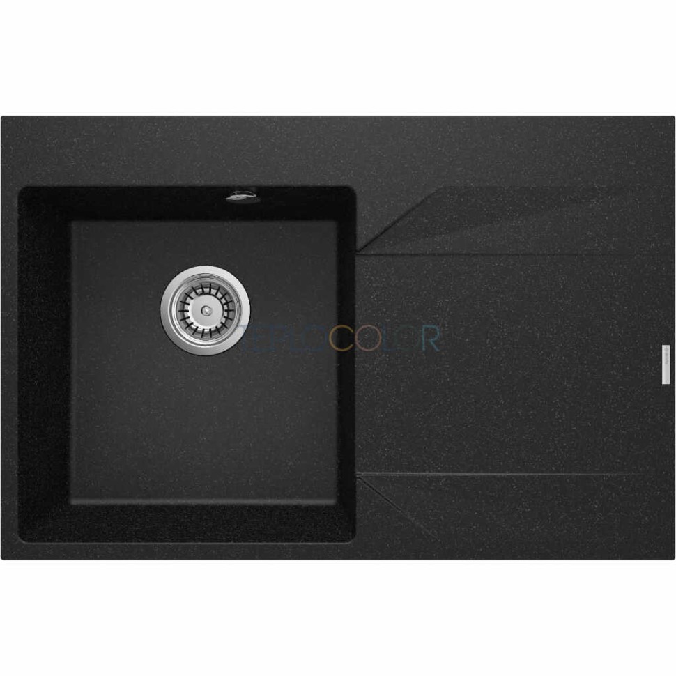 Гранитная мойка, 1-чаша с осушкой - правый