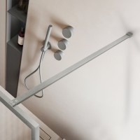 Душевая перегородка Волк-Ин (Walk-In) VSW-1HP100FLBN, 1000*2000, брашированный никель, стекло рифленое