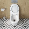 Унитаз подвесной безободковый с сиденьем и смывом TORNADO BelBagno TRE-TOR BB5180CH-TOR/SC