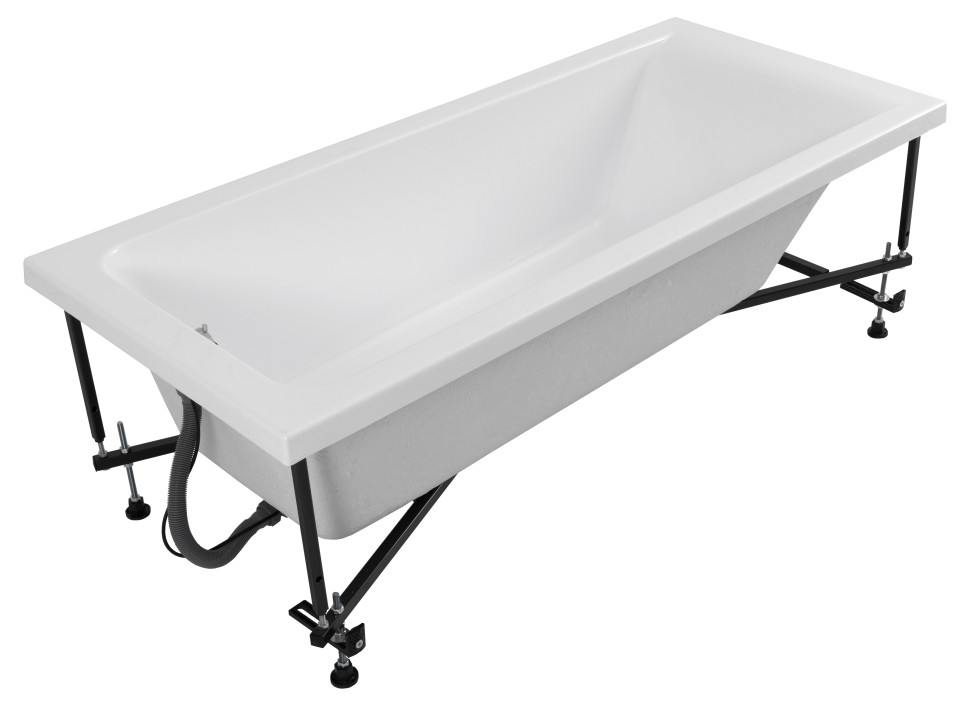 Акриловая ванна с каркасом Uperwood Infinity 180x80 см, белая