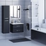 Шкаф-пенал для ванной Uperwood Foster 36х30х160 см, черный