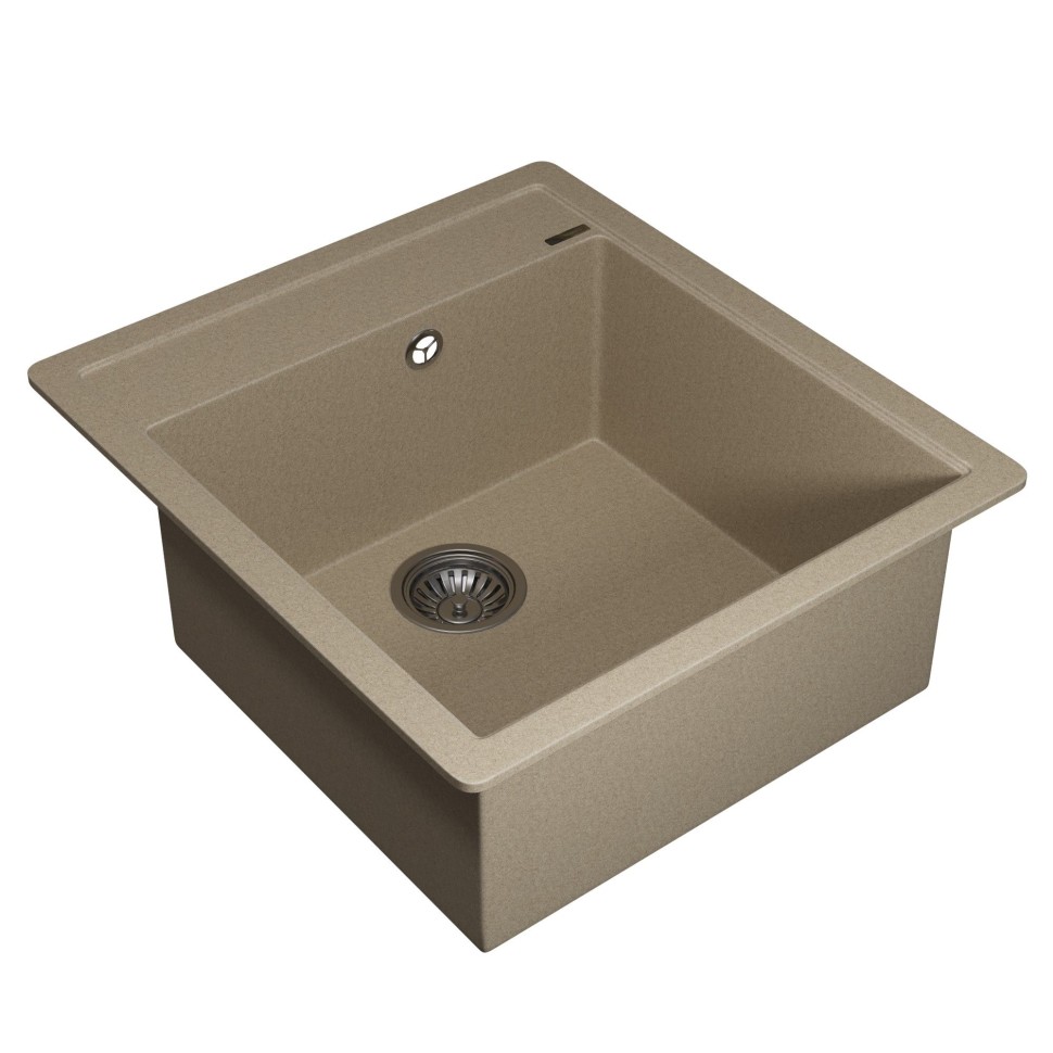 Кухонная мойка кварцевая Uperwood Quartz Premium UPD-07-02, прямоугольная, бежевая