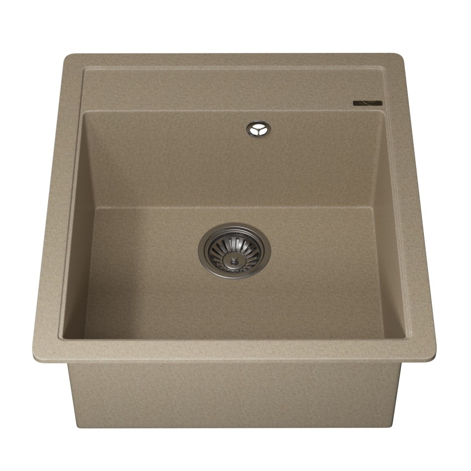 Кухонная мойка кварцевая Uperwood Quartz Premium UPD-07-02, прямоугольная, бежевая