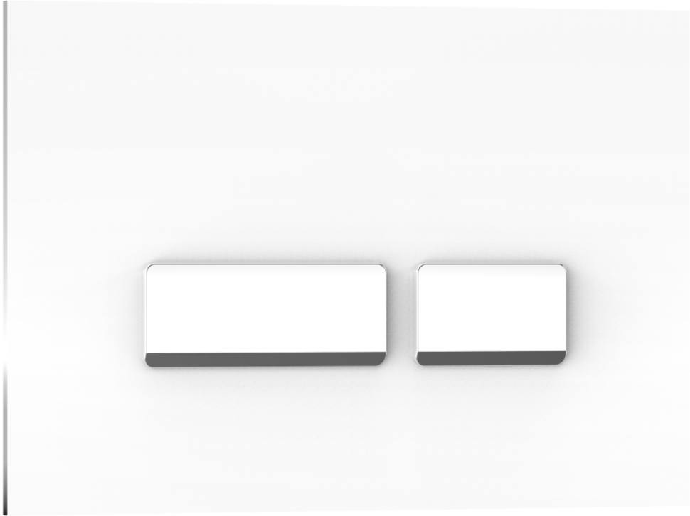 Комплект 2в1 IBERICA BLANCA инсталляция SILENCIO MINI, кнопка смыва CRYSTAL-R белый (IB.001M.221)