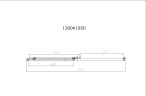 Душевая дверь Слим-Н (Slim-N) VDS-4SN130CLBN, 1300, брашированный никель, стекло прозрачное,