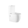 Унитаз-компакт Evo VT2-34 безободковый, белый, Geberit, ультратонкое сиденье soft-close, P-trap
