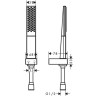 Душевой гарнитур Hansgrohe Rainfinity: ручной душ с держателем, цвет: белый матовый 26856700