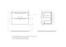 База под раковину подвесная BelBagno MARINO-CER-800-2C-SO-BRDL-P Bordo Lucido