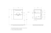 База под раковину подвесная BelBagno ETNA39-500/390-2C-SO-RW-P Rovere Moro