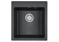 Мойка KANTE 45, IT-GRANIT, PM104651-BL, черный, 460х510 мм, Paulmark