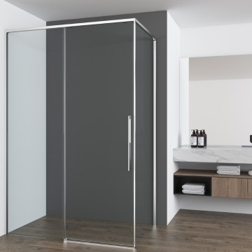 Душевой уголок Ультима (Ultima) VSR-7UL9014CL, 1400*900, хром, стекло прозрачное