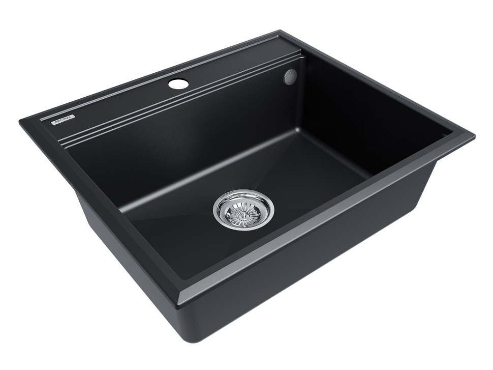 Мойка STEPIA 60, IT-GRANIT, PM115951-BLM, черный металлик, 590х510, Paulmark