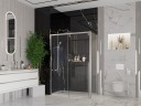 Душевое ограждение Ambassador Intense 110021103IX-100IX (140х100х200) прямоугольник,хром,стекло прозрачное,раздвижная,2 места