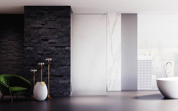 Душевая перегородка Veconi Korato KR-81R, 800x2000, хром, стекло дождь