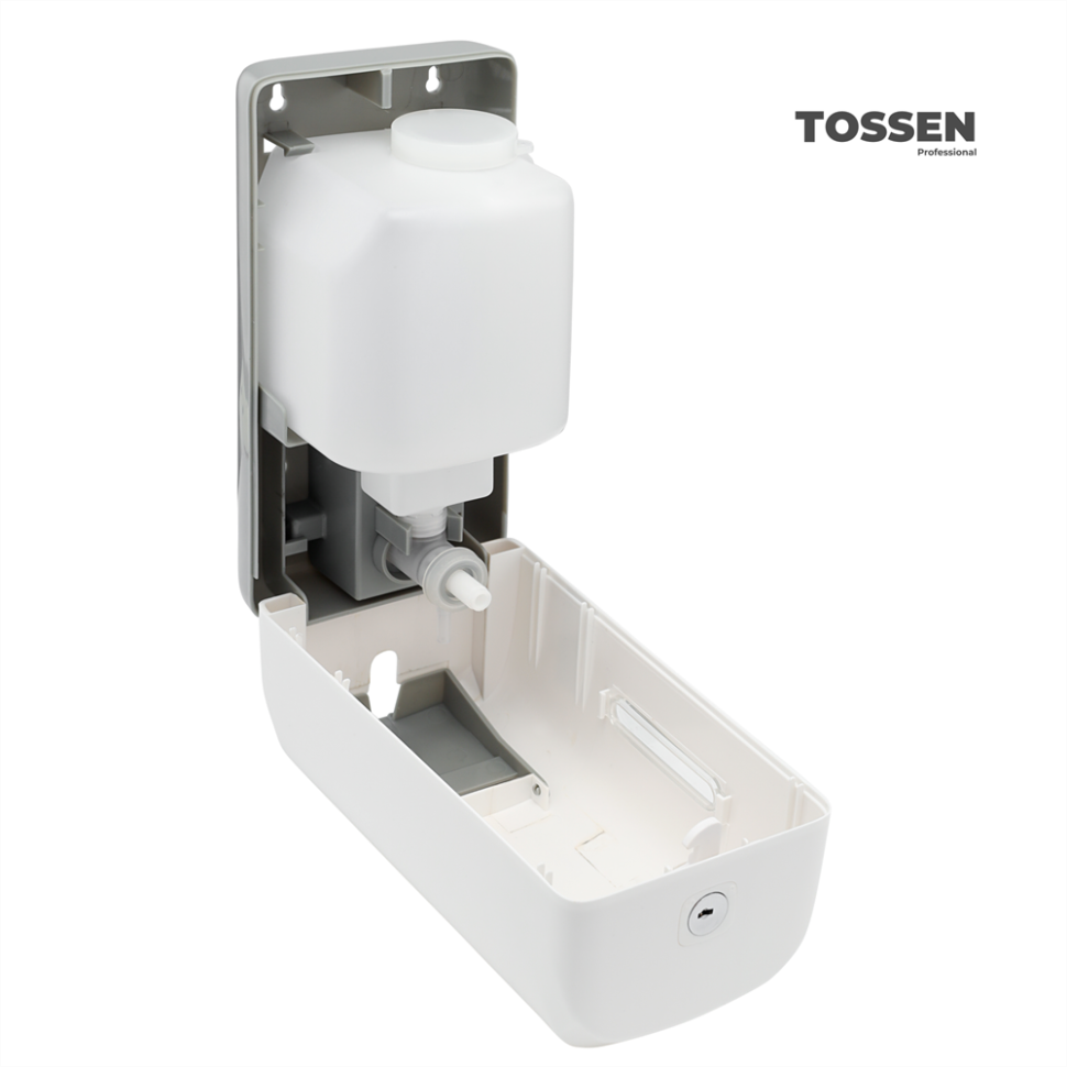 TOSSEN MN-7220 PW - механический дозатор жидкого мыла (коллекция «Классический белый»)  