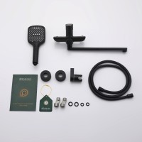 Смеситель Splenka универсальный для ванны S06.22.06 Черный