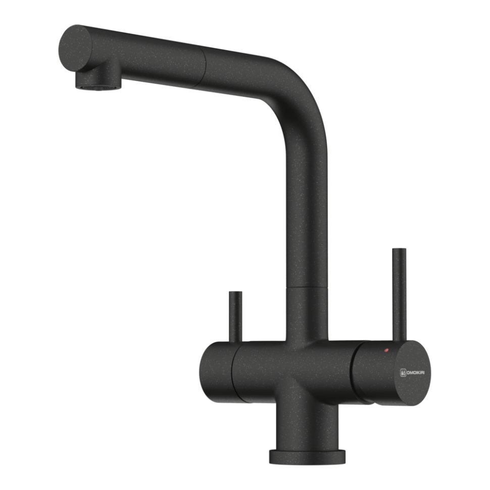 Смеситель для кухни Omoikiri Takamatsu-S-BL латунь/черный