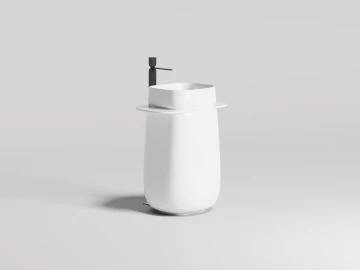 Раковина напольная ORIENTE TOTEM в цвете по RAL 700х490х900 S-Sense Матовое
