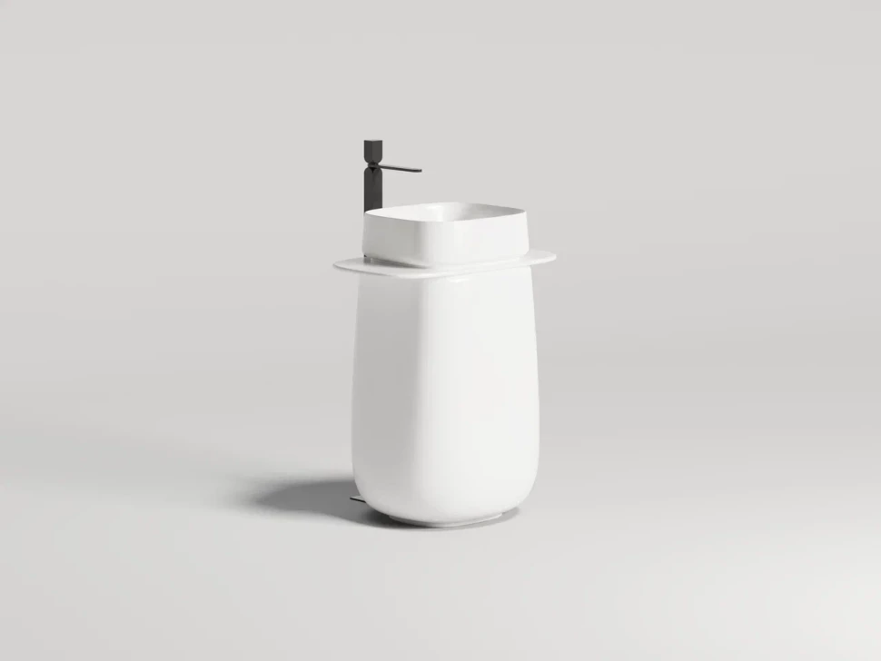 Раковина напольная ORIENTE TOTEM  в цвете по RAL 700х490х900 S-Sense Матовое