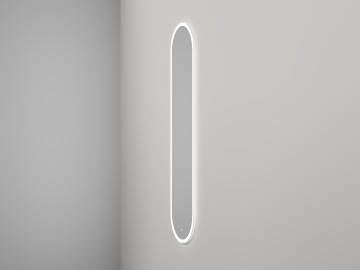Зеркало для ванной ARMONIA овальное двойной LED подсветкой 450*1785*25 mm Salini 27MA.02.450.1785