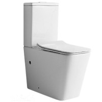 Унитаз напольный Ceramalux с сиденьем и бачком K2170-1 цвет белый