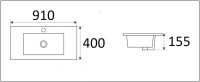 Умывальник CeramaLux 9393-90