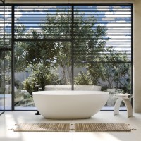 Ванна из искусственного камня ABBER Stein AS9611NM-1.7 белая матовая