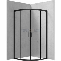Душевая кабина, полукруглая, 90x90 см