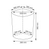 Фильс (Vils) WB-560-L Плетеная корзина для белья с крышкой