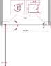 Душевая дверь BelBagno UNO-B-1-85-C-Cr