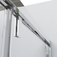Душевая дверь Lugano VDS-1L120CGB-1, 1200, черный, стекло тонированное