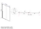 Душевая дверь Lugano VDS-1L120CGB-1, 1200, черный, стекло тонированное