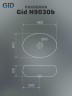 Раковина Gid N9030b 51115 накладная белая 48x34x15
